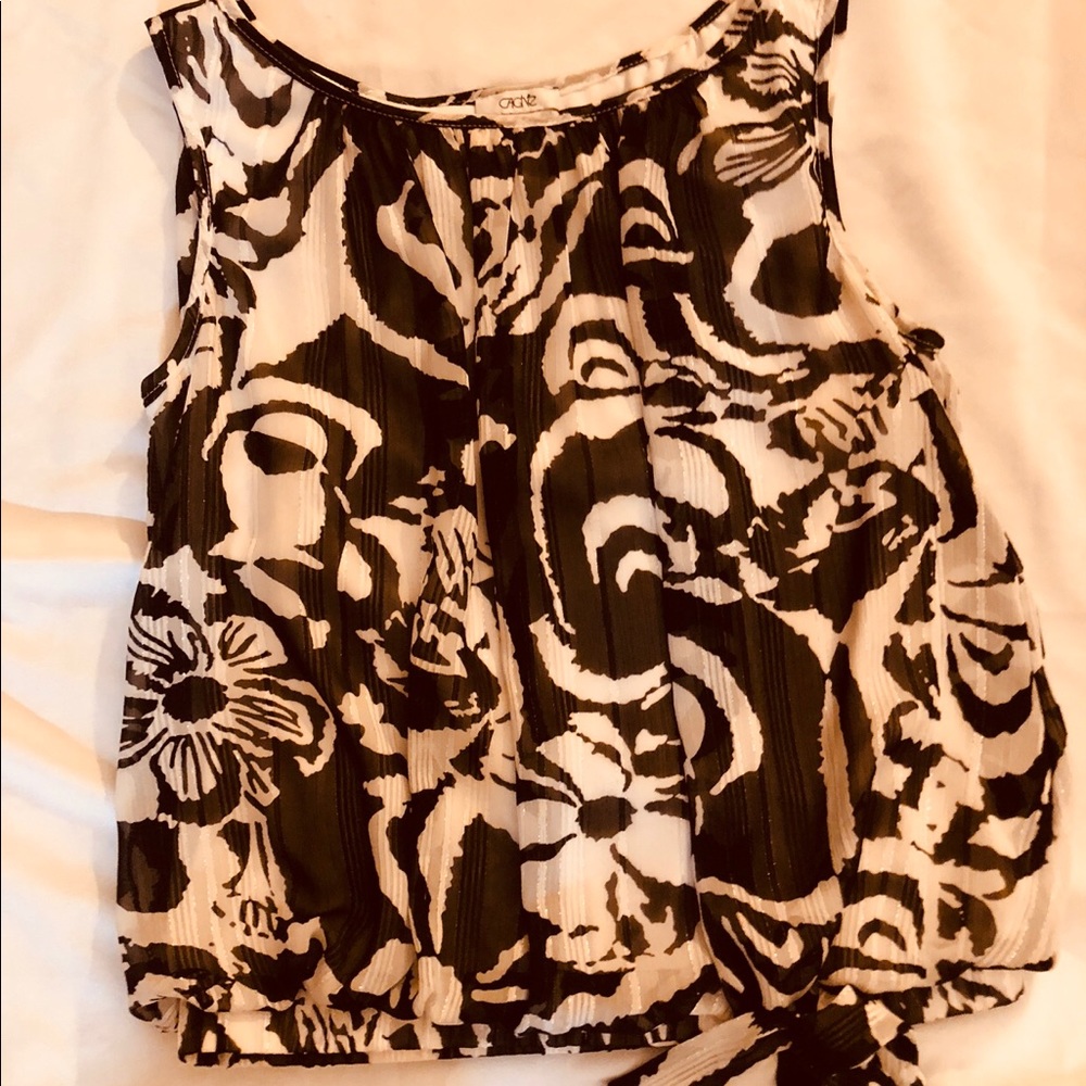 Cach’e fully lined top.  Size small